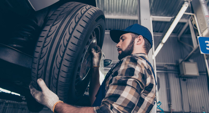 Porsche Tire Change