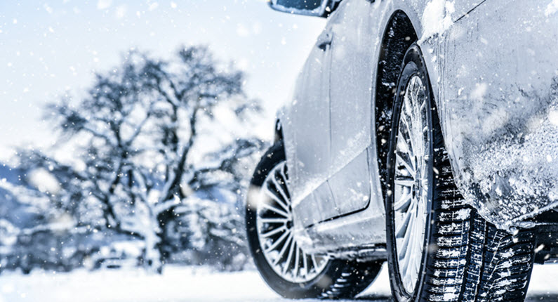 BMW Car In Winter