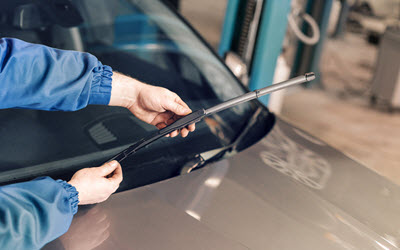 BMW Mechanic Changing Windshield Wipers