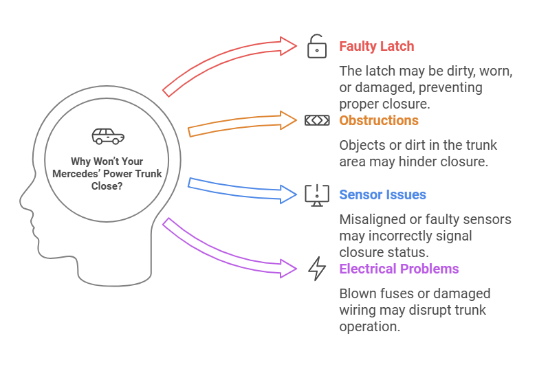 Why Won’t Your Mercedes’ Power Trunk Close